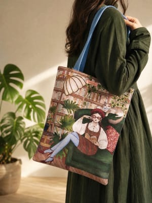Tote Bag con cierre Lecturas de otoño5