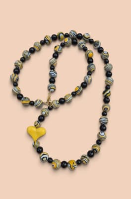 Collar Negro/Malaquita1