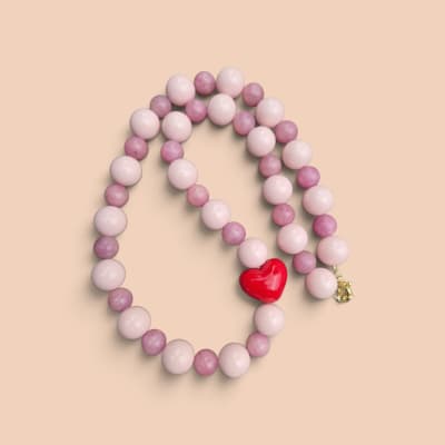 Collar Rosas Corazón