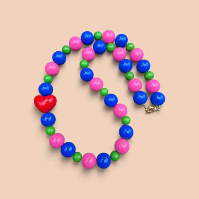 Collar Magenta/Azul/Verde