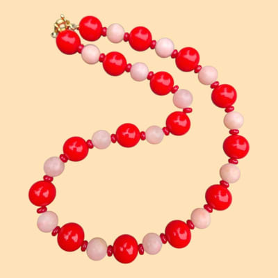 Choker Rojo/Rosa