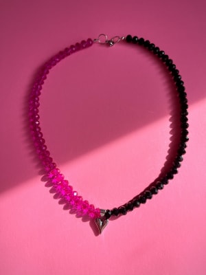 Collar cristal corazón1