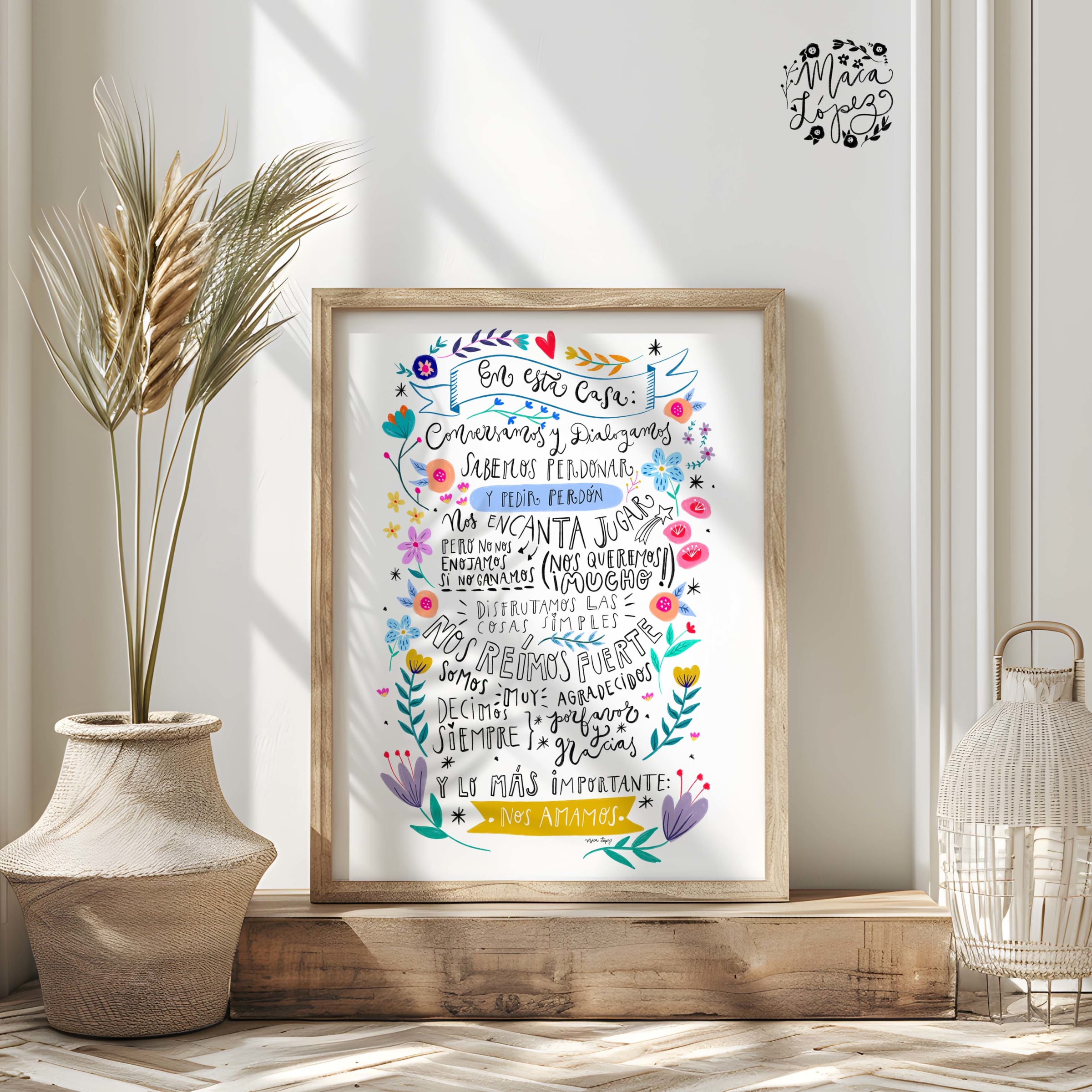 POSTER EN ESTA CASA 50X70 CM