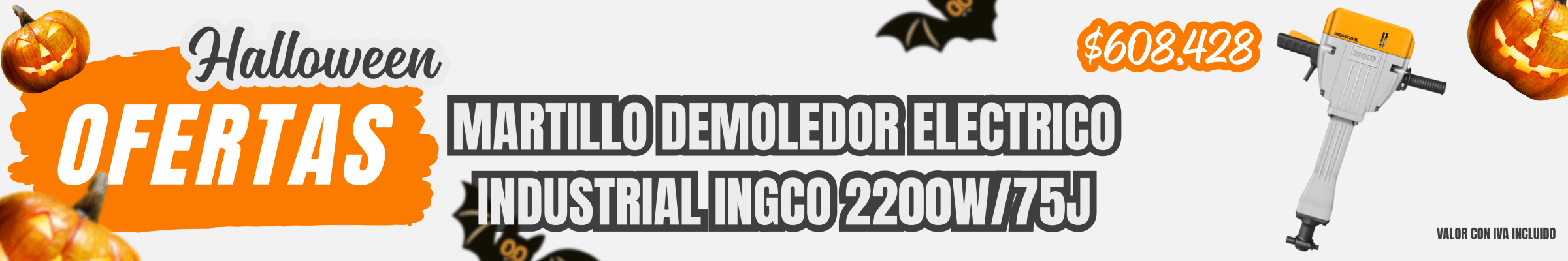 MARTILLO DEMOLEDOR INGCO