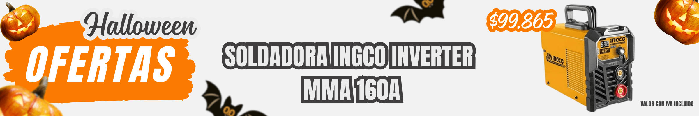 SOLDADORA INGCO INVERTER INDUSTRIAL