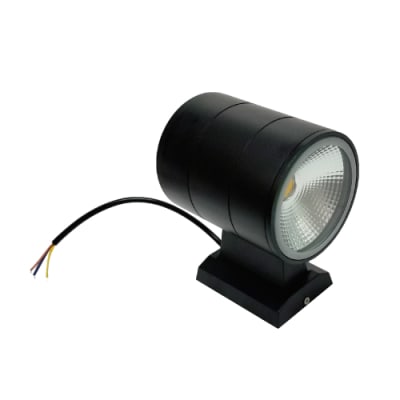 APLIQUE DECO FT MURO BIDIRECCIONAL 2X7W NEGRO EXT