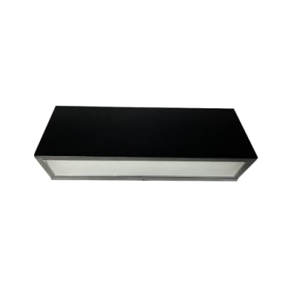 APLIQUE DECO FT MURO NEGRO 10X1W RECTANGULAR NEUTRO EXT