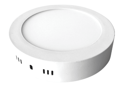 FOCO PANEL 12W S/P REDONDO 6500K BK