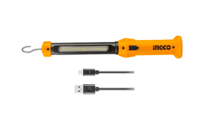 LINTERNA LED INGCO RECARGABLE 300LM C/IMAN-GANCHO