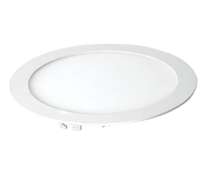 FOCO PANEL  12W EMB REDONDO 6500K BK