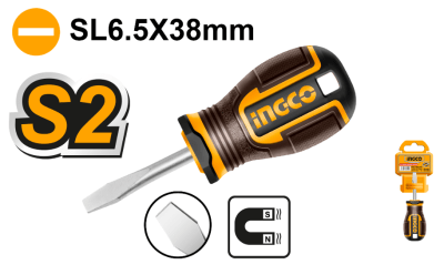 DESTORNILLADOR INGCO PUNTA PLANA 5X38MM