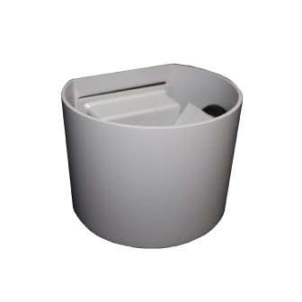APLIQUE DECO FT MURO SEMICIRCULAR GRIS CALIDO 6W