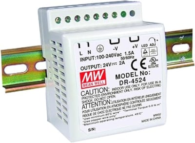 FUENTE DE ALIMENTACION 5VDC 5A RIEL DIN MEAN WELL1