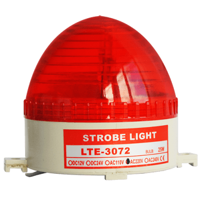 BALIZA DESTELLO ROJO 220V BEKAM