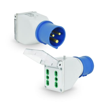 ADAPTADOR IND A DOMICILIARIO IP44 2P+T 16A 250V