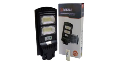 LUMINARIA SOLAR 60W LED 6500K BEKAM