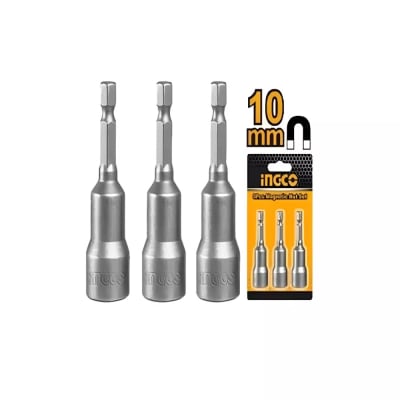 DADOS INGCO HEXAGONAL MAGNETICO INDUSTRIAL 3 PIEZAS 10MM