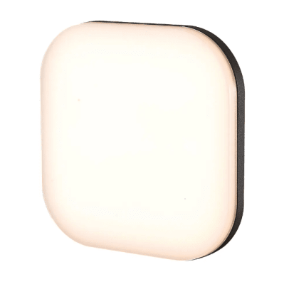 APLIQUE 11W CALIDO IP54 CUADRADO GRIS OSCURO ROBLAN