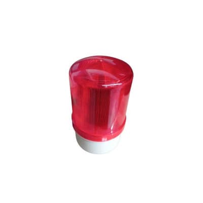 BALIZA DESTELLO + SIRENA 12/24VDC ROJA CHINT