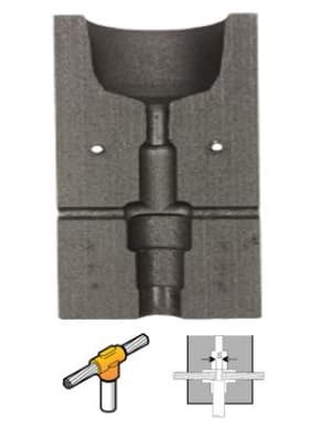 MOLDE SOLDADURA 2AWG BARRA TIERRA 3/8 (CP-AR DQ)