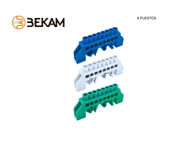 BARRA AISLADA BEKAM RIEL DIN VERDE 8 P1