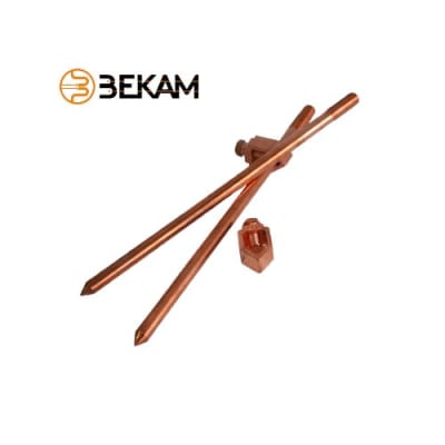 BARRA COBRE BEKAM  TOMA TIERRA 1/2'' 1 mt	