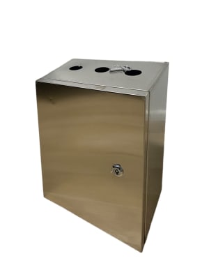 GABINETE ACERO INOX. BEKAM  400X300X200 201 STAILES