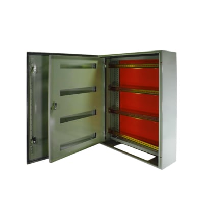 GABINETE METALICO  C/CHASIS IP65 80X60X20CM 96 MODULOS BK