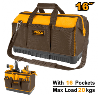 BOLSO INGCO PORTA HERRAMIENTAS 16 BOLSILLOS 16in SS