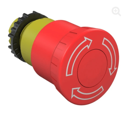 PARADA EMERGENCIA ROJA DESEN.  C/GIRO H40MMM SW BESG 3VF WEG1