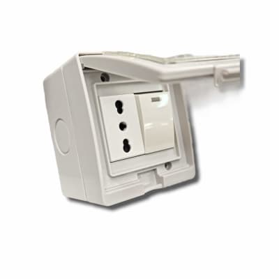 HIDROBOX BEKAM INTERRUPTOR 9/12 + ENCHUFE 10/16A IP55