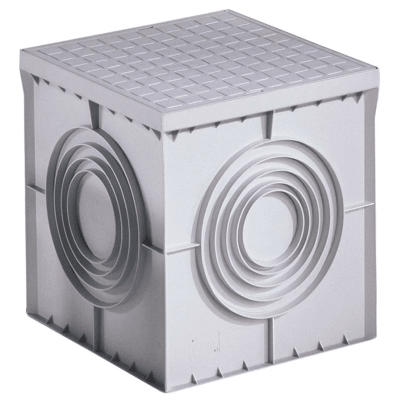 CAMARA PVC REGISTRO ELECTRICA CON TAPA 400X400X400