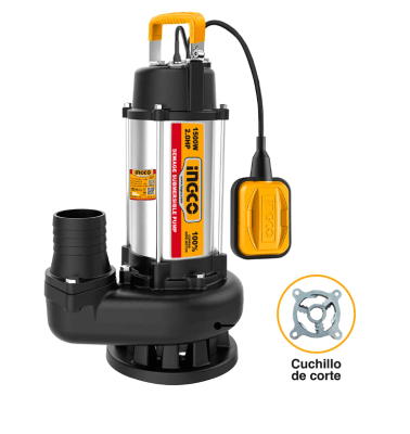 BOMBA DE AGUA INGCO SUMERGIBLE PARA AGUA SUCIA 2