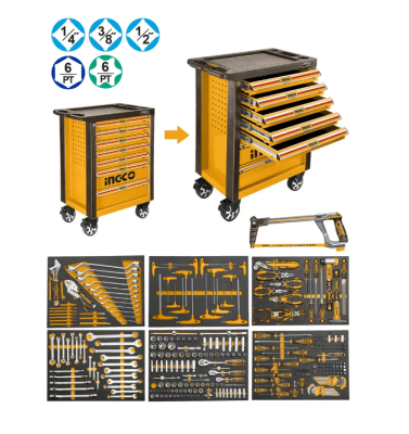 CARRO DE HERRAMIENTAS INGCO INDUSTRIAL METAL 328 PIEZAS 7 CAJONES1