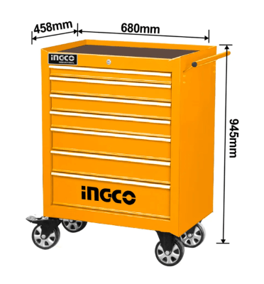 CARRO DE HERRAMIENTAS INGCO INDUSTRIAL METAL 80X458X802MM 7 CAJONES