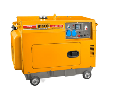 GENERADOR INGCO DIESEL SILENCIOSO CON ATS 5,0KW