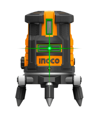 NIVEL INGCO LÁSER INDUSTRIAL AUTONIVELANTE 5 LÍNEAS 30M LUZ VERDE