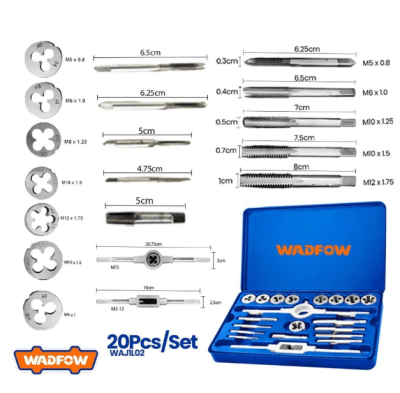 KIT TERRAJA MACHO Y HEMBRA M3-M12 20PZS1