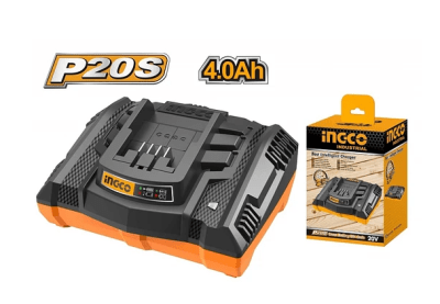 CARGADOR INGCO RAPIDO 20V 2AH/4AH 100-240V 50/60HZ