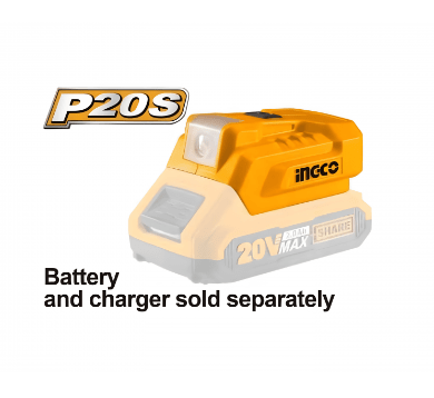 CARGADOR INGCO USB 5V/1A - 12V 0.5A ( NO INCLUYE BATERIA )