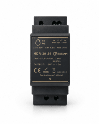 FUENTE DE ALIMENTACIÓN 1,3A  240VAC - 24V A RIEL DIN BK