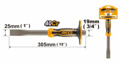 CINCEL INGCO PLANO P/HORMIGON 25X19X305MM