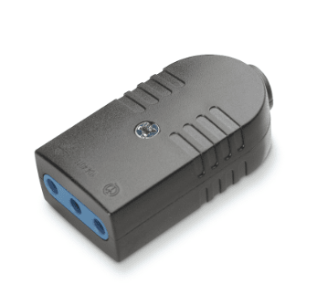 SCAME HEMBRA VOLANTE 2P+T 10A 250V NEGRO