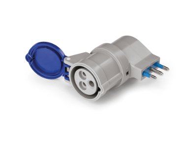 SCAME ADAPTADOR MACHO 16A /SALIDA 16A 2P+T1