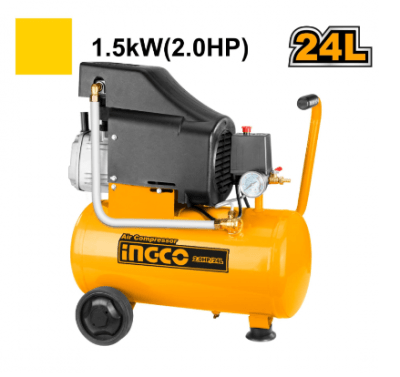 COMPRESOR DE AIRE INGCO 24LT 1.5KW 2.0HP