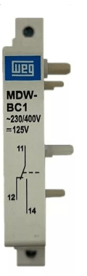 CONTACTO AUXILIAR WEG 1NC+1NA PARA INTERRUPTOR AUTOMATICO 2-4A MDW