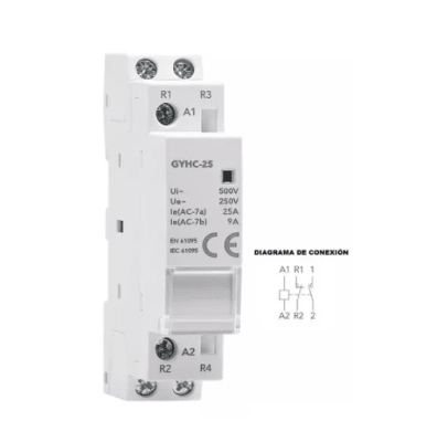 CONTACTOR MODULAR 2P , 2NO 20A 230V BK