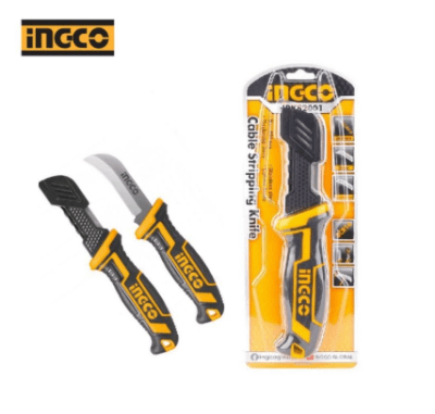 CUCHILLO INGCO PELACABLES HOJA CURVA 200MM