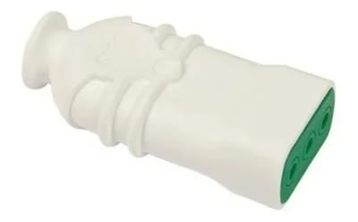 ENCHUFE VOLANTE  HEMBRA 2P+T 10A 250VAC BLANCO FANTON1