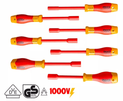 SET DESTORNILLADOR INGCO AISLADO VDE HEXAGONALV (7 PIEZAS)